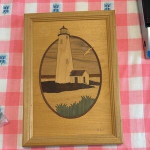 Wooden Lighthouse Wall Art by Nelson